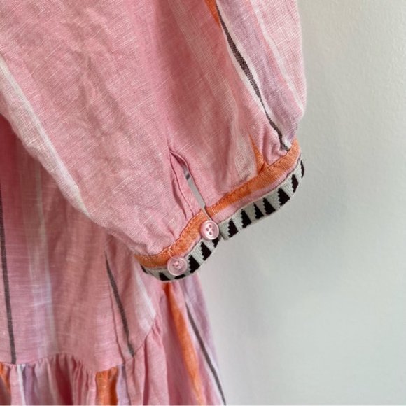 LEMLEM x h&m PINK STRIPED TUNIC DRESS LARGE - Picture 7 of 16